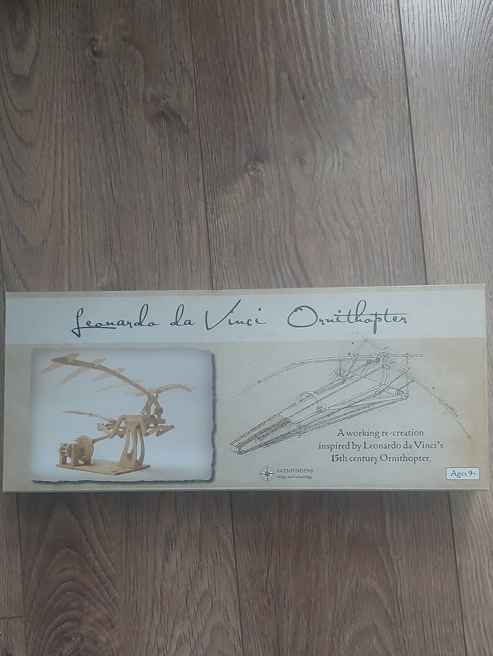 NEW Leonardo Da Vinci Ornithopter Wooden Construction Model Kit NIB